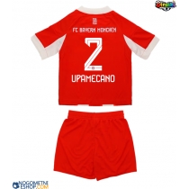 Otroški Nogometni dresi Bayern Munich Dayot Upamecano #2 Domači 2025-26 Kratek Rokav (+ Kratke hlače)